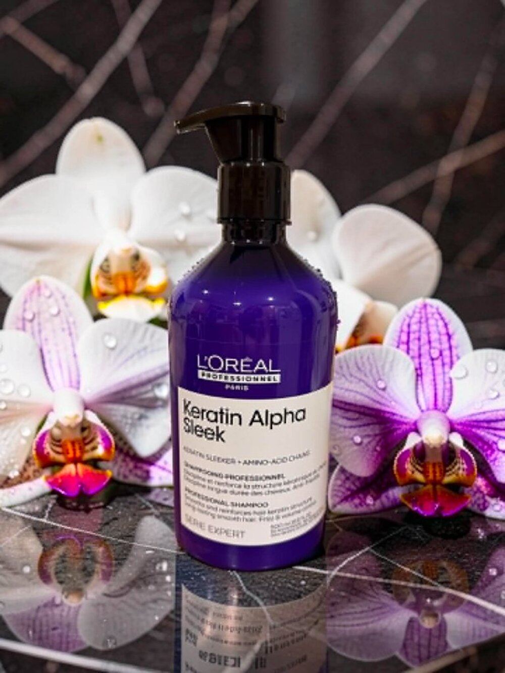 L’Oreal Professionnel Keratin Alpha Sleek Anti‑Frizz Shampoo 16.9 oz
